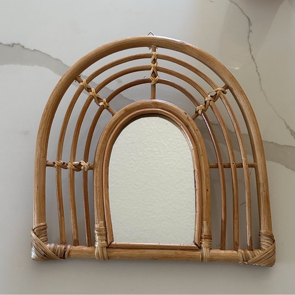 Natural Rattan Wall Mirror - Picture 3 of 4